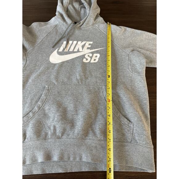 Nike SB Skateboard Icon Hoodie Adults Medium Gray Pullover Sweatshirt - Picture 7 of 10